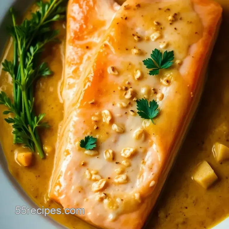 Easy Coconut Curry Salmon presentation