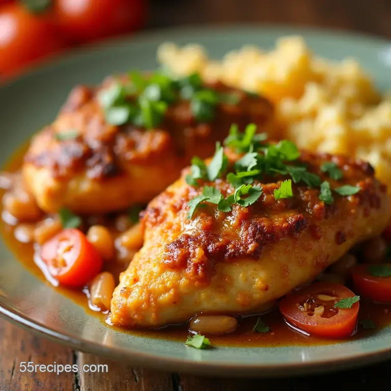 Effortless Crockpot Fiesta Chicken from Frozen presentation
