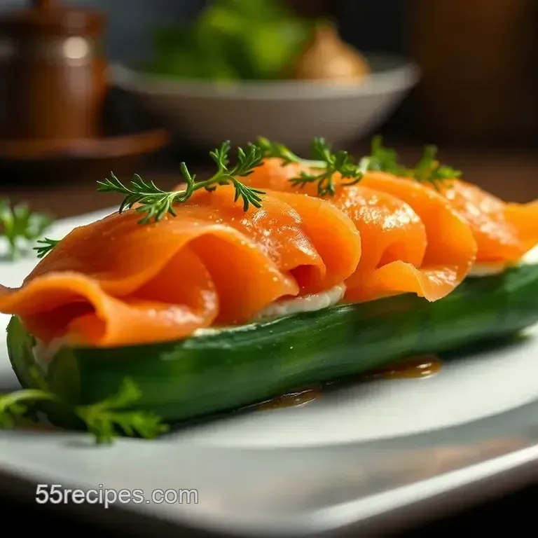 Elegant Chatelaine Smoked Salmon Cucumber Rolls