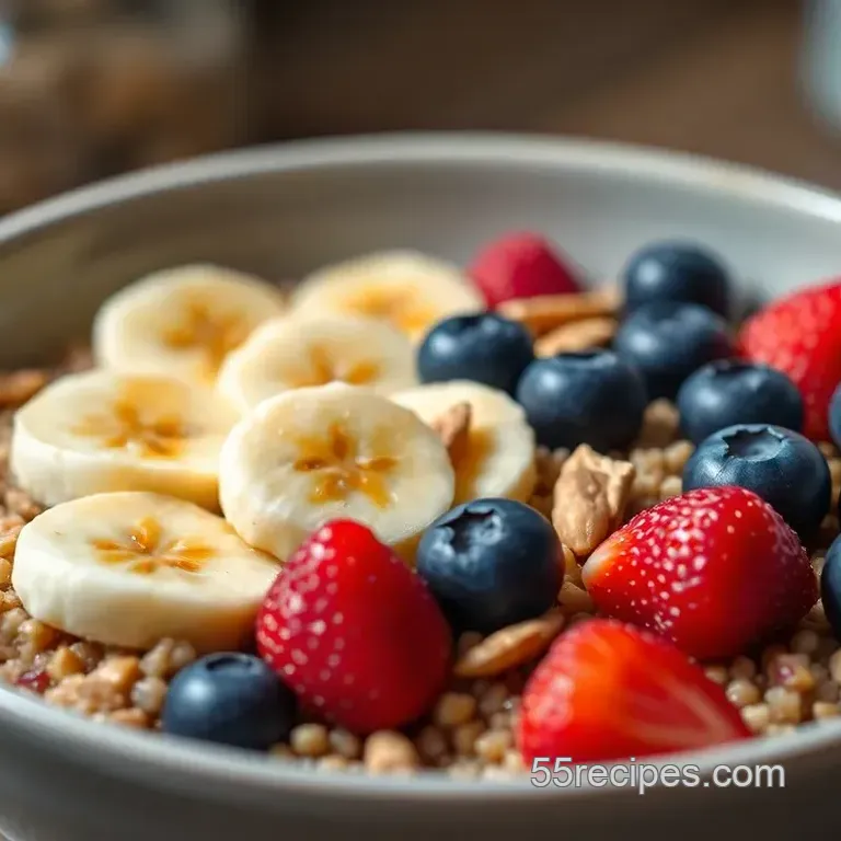 Energizing Quinoa Breakfast Bowl with Fruit and Nuts