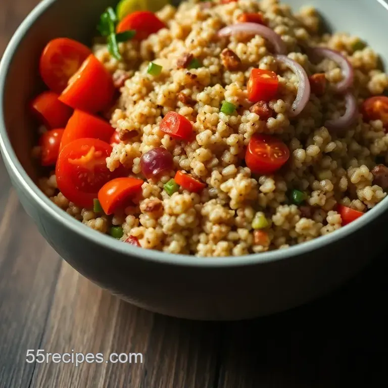 Energy-Boosting Quinoa Bowl with Roasted Seasonal Vegetables presentation