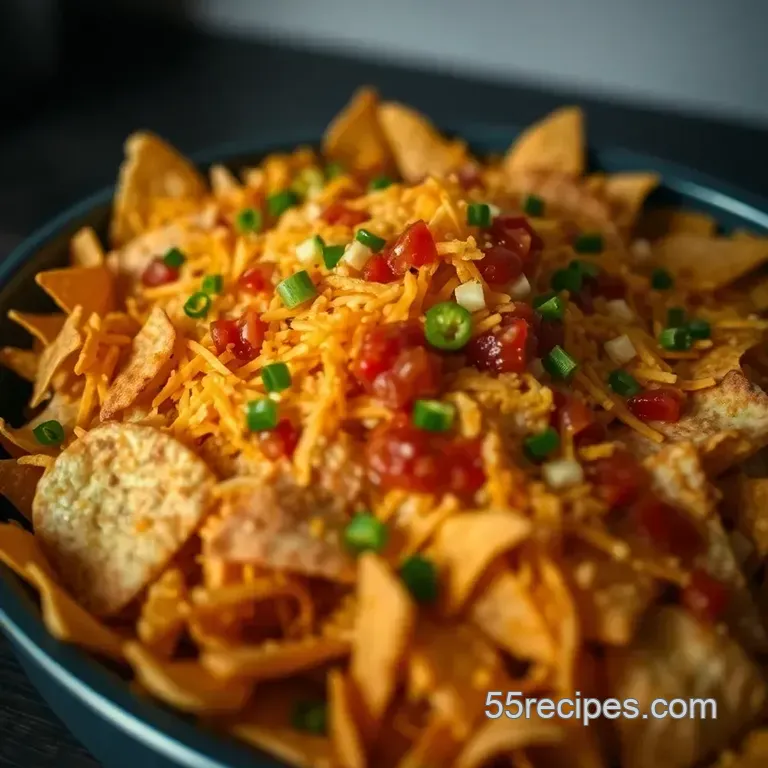 Fiesta Nacho Bake: the Ultimate Mexican Trash Recipe presentation
