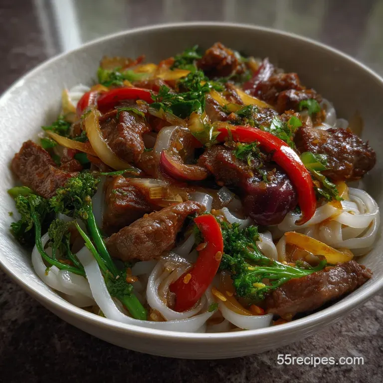 Easy Wok-Seared Flat Rice Noodles