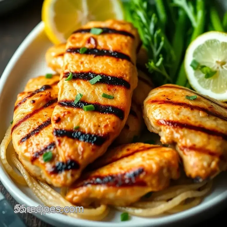 Flavorful Grilled Chicken Tenders presentation