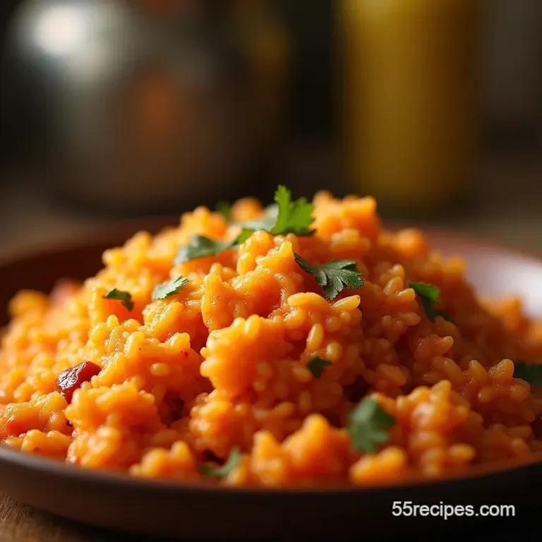 The Secret to Perfectly Fluffy Mexican Rice Authentic Arroz Rojo presentation