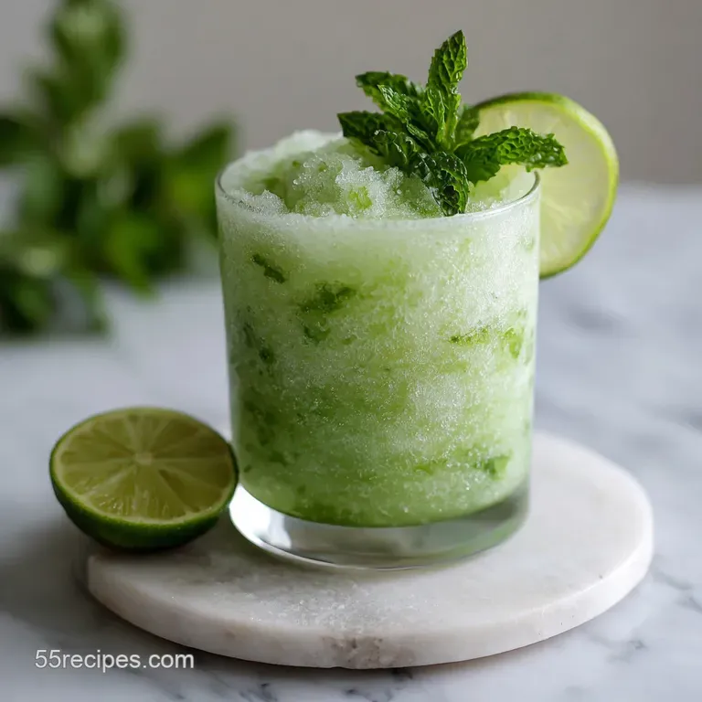 Frozen Mojito: Zesty Lime Slushie