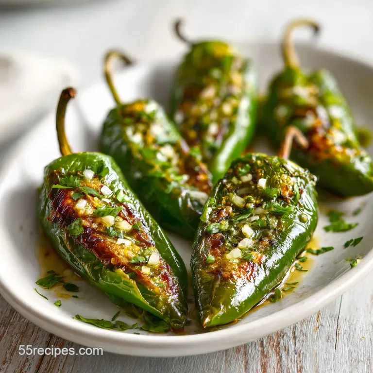 Pasilla Pepper Recipe with Garlic and Herbs