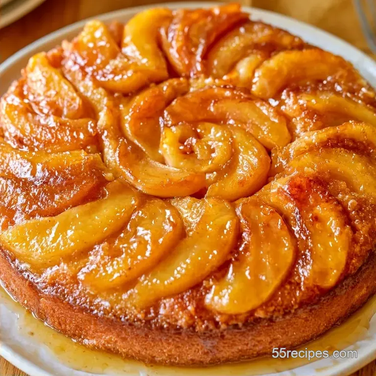 German Apple Sour Cream Cake: Tender