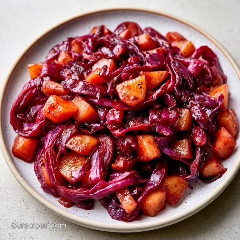 German Red Cabbage with Tart Apples