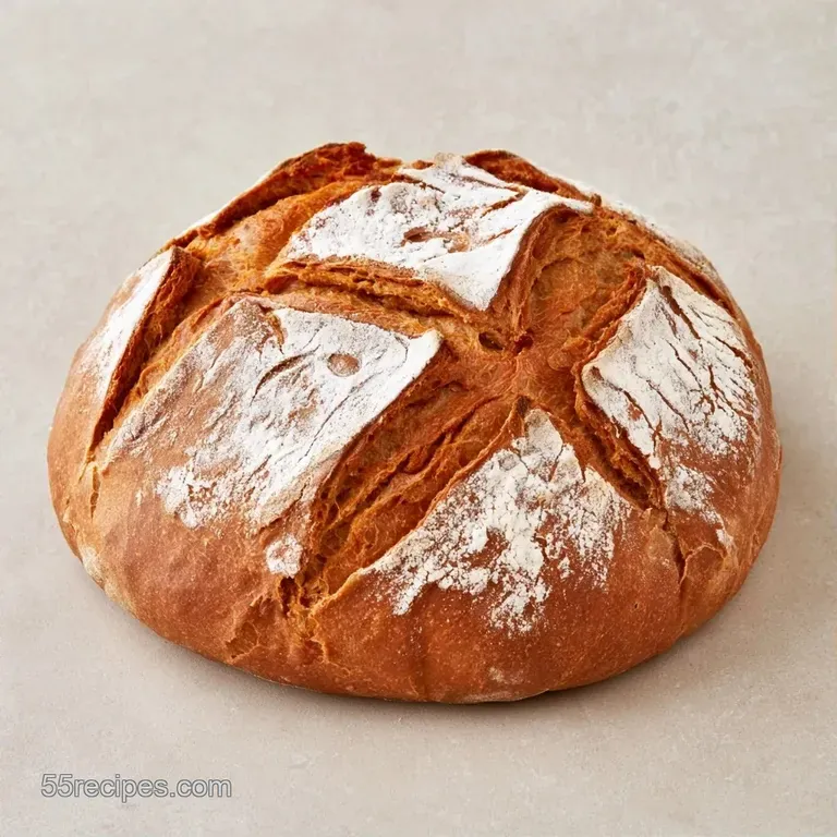 Thick slices of dark, dense bread served on a wooden platter with curls of salted butter and fresh herbs.