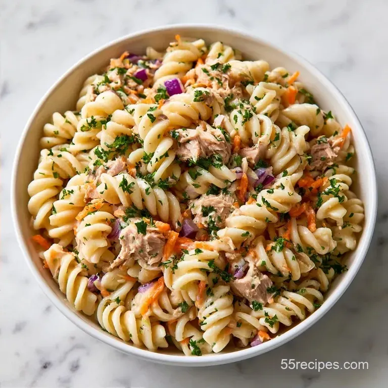 Gluten Free Tuna Pasta Salad with Greek Yogurt