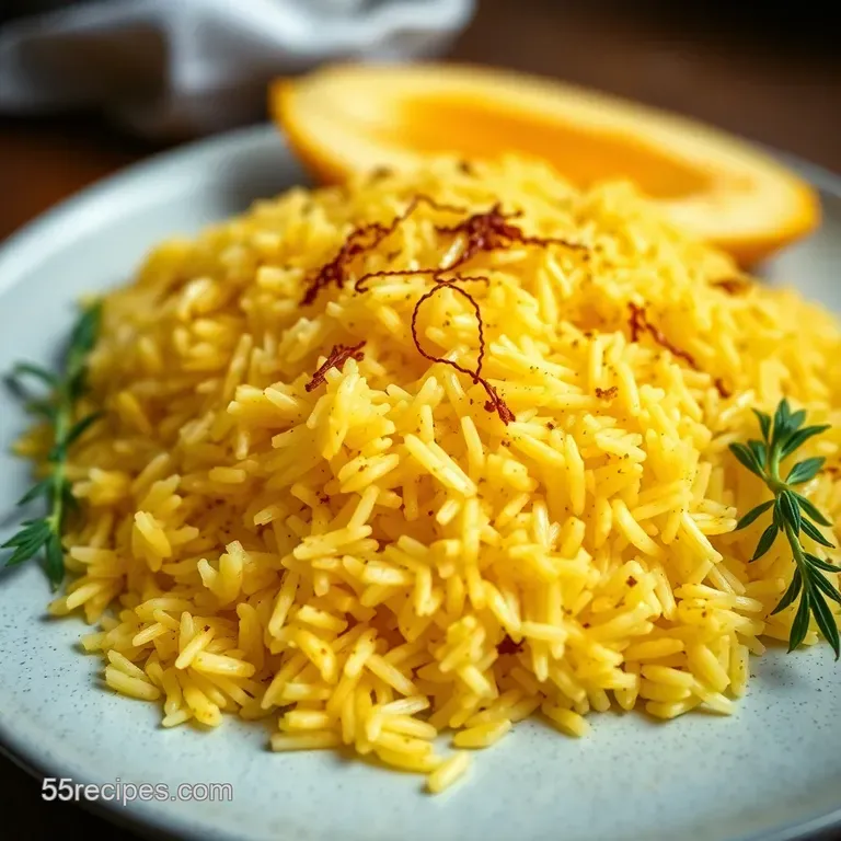 Golden Saffron Rice: Aromatic Perfection