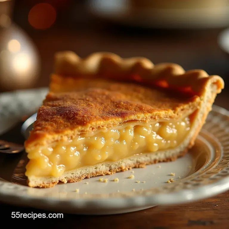 The Ultimate Golden Hour Butterscotch Pie Rich Filling in a Flaky Shell presentation