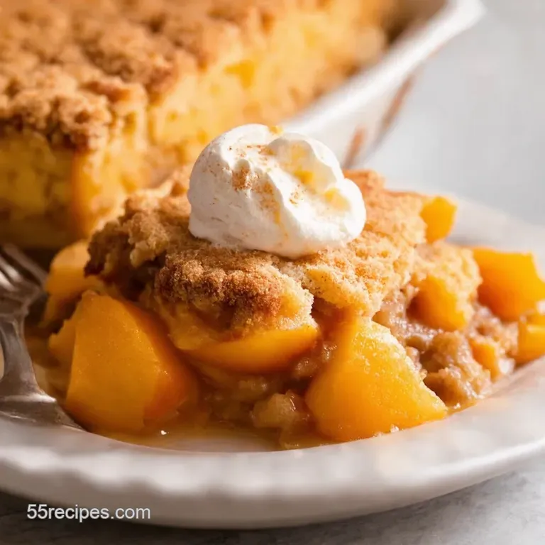 Grandmas Peach Cobbler Perfection presentation