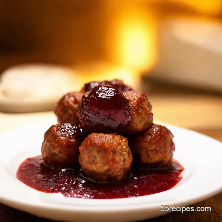 Grape Jelly Meatballs Sweet Tangy Party Perfection presentation