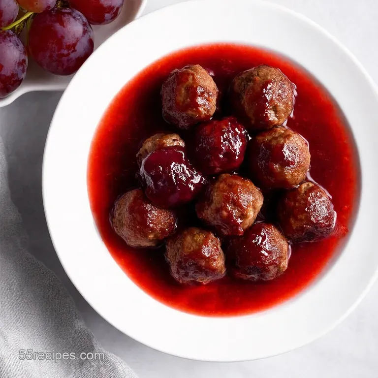 Grape Jelly Meatballs Sweet Tangy Party Perfection