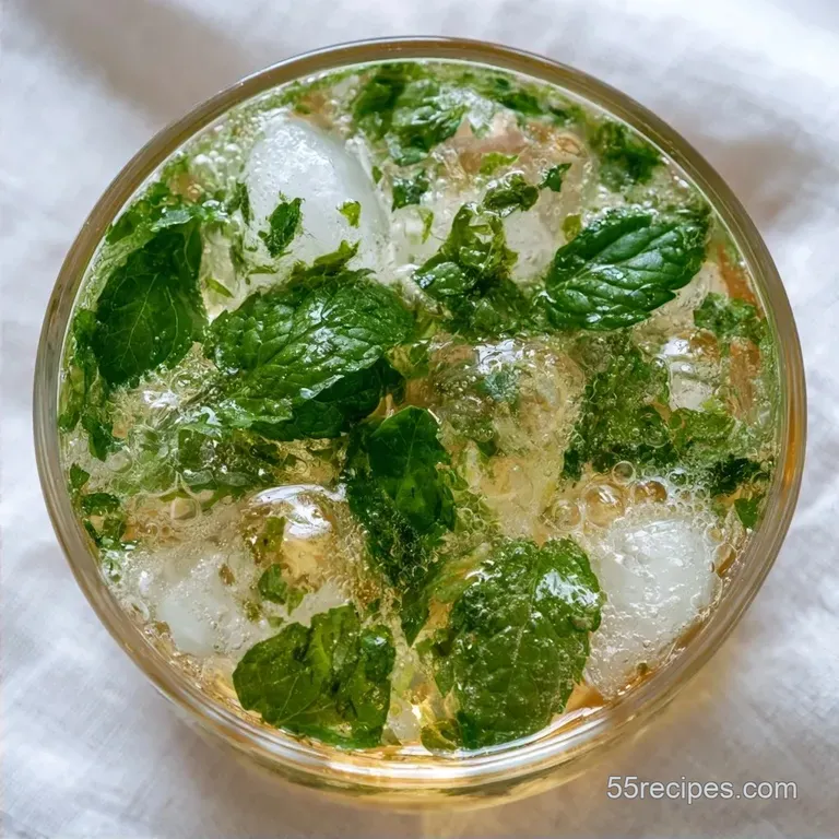 Green Tea Cooler: Zesty and Effervescent