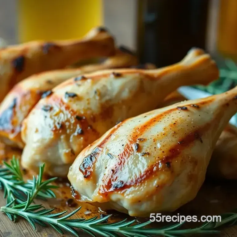 Grilled Chicken Drumsticks with Rosemary