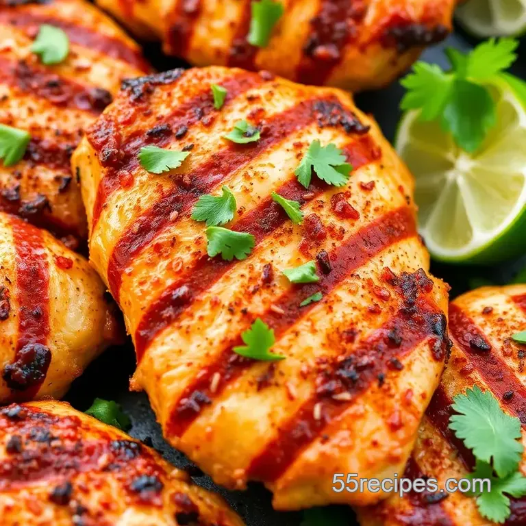 Spicy Grilled Chicken Tacos with Zesty Avocado Salsa presentation