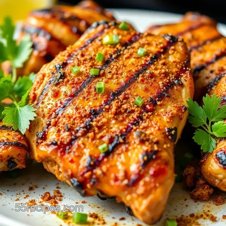 Grilled Chicken with Wow Spice Blend Goodness presentation