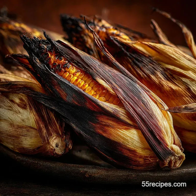 Grilled Corn in Husk Charred Steamed Sweetcorn with Smoky Lime Butter