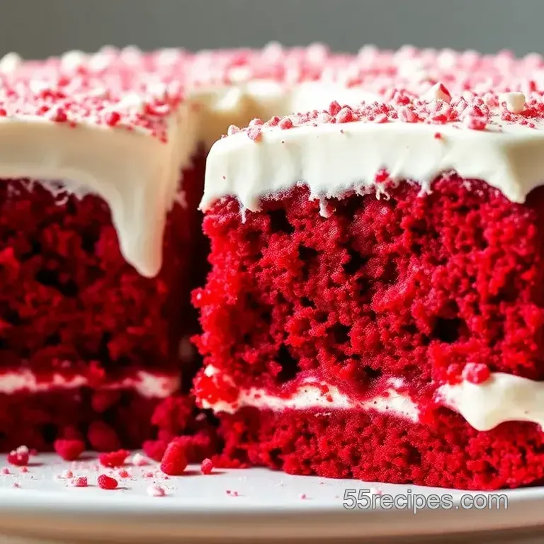 Heart-Shaped Red Velvet Cakes with Cream Cheese Frosting