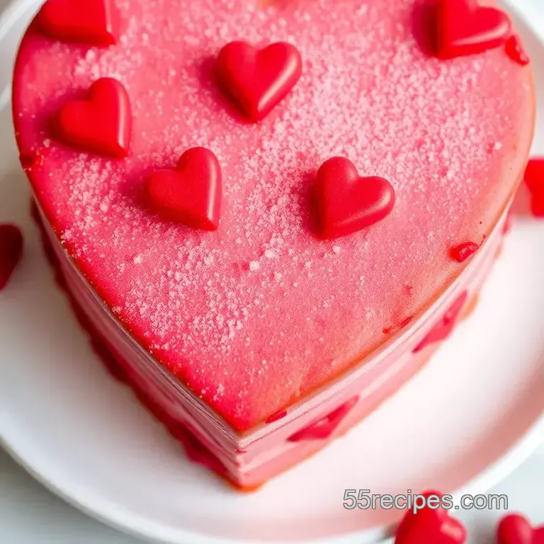 Heart Valentine Day Cake: The Ultimate Delight for Sweethearts! presentation