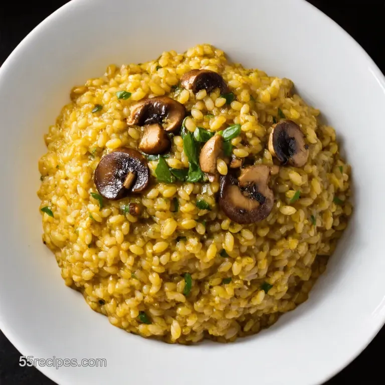 Hearty Mushroom and Barley Risotto