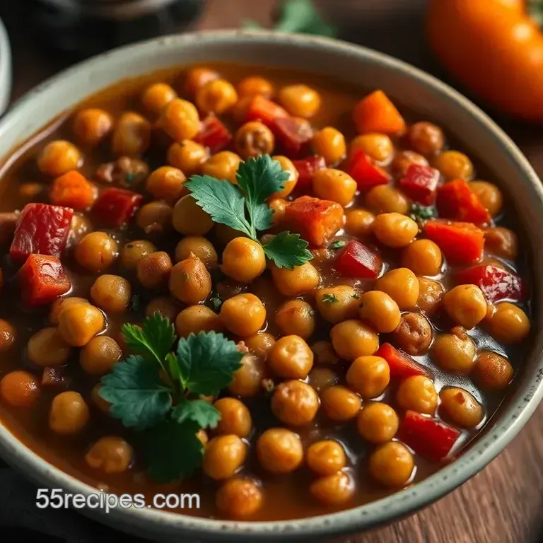Hearty Spiced Moroccan Chickpea Stew