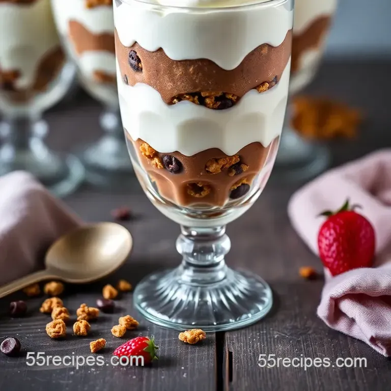 Hobnail Glassware Dessert Parfait presentation