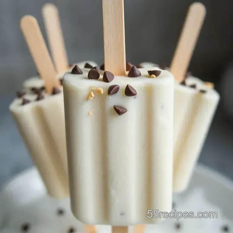 Homemade Eskimo Pie Popsicles &mdash; Frozen Chocolate & Creamy Vanilla Delight presentation