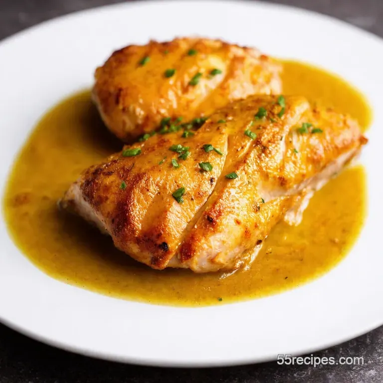 Honey Mustard Baked Chicken Breast with Rosemary Garlic