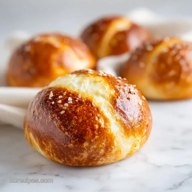 Hot Dog Pretzel Buns: Salty & Chewy