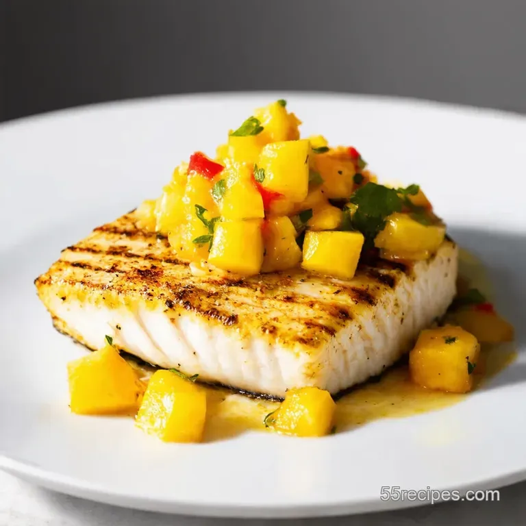 IslandSpiced Grilled Mahi Mahi with Mango Salsa