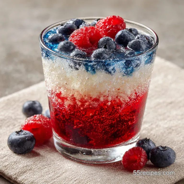 4th of July Cocktails: The Liberty Layer Red White Blue Frozen Drink