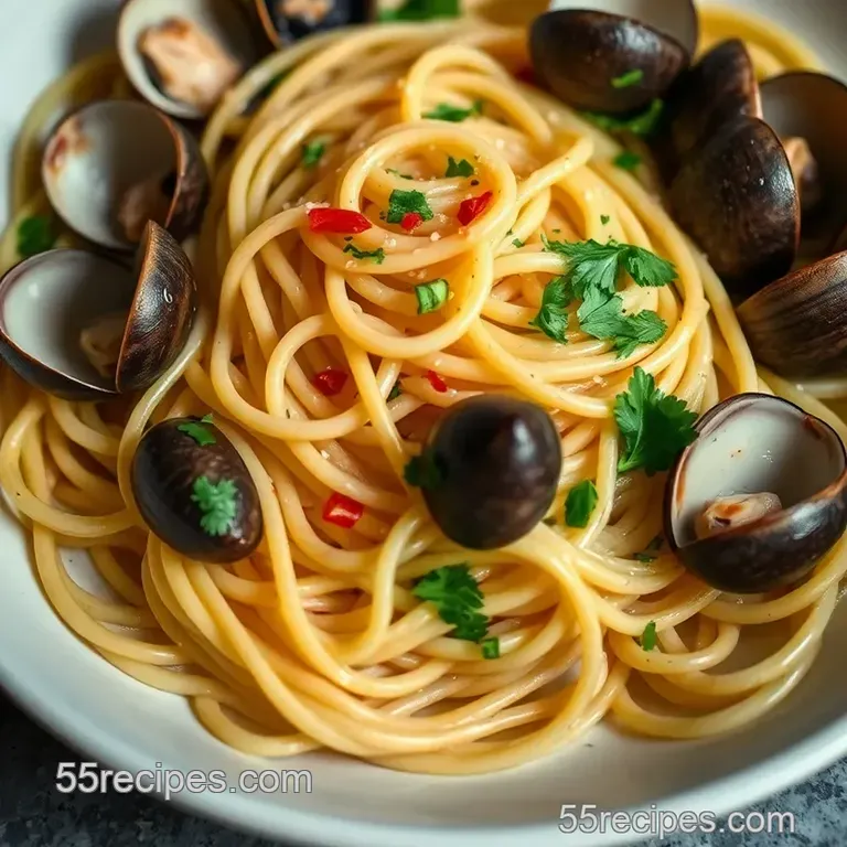 Linguine Vongole presentation