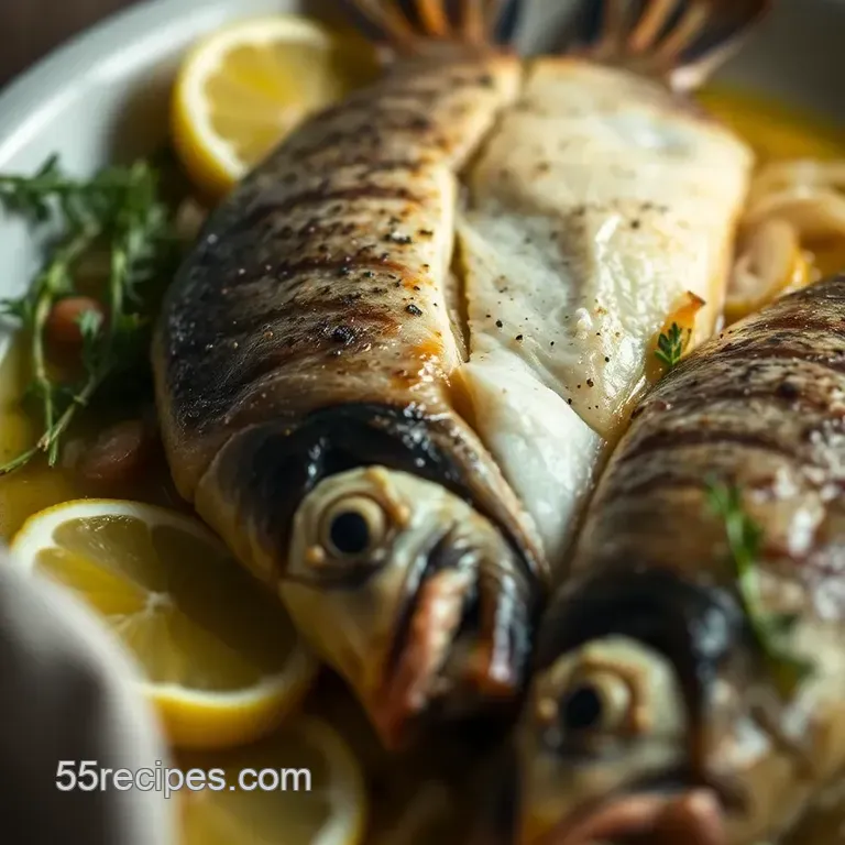 Loup de Mer à la Provençale: Mediterranean Sea Bass with Herbs and Tomatoes presentation