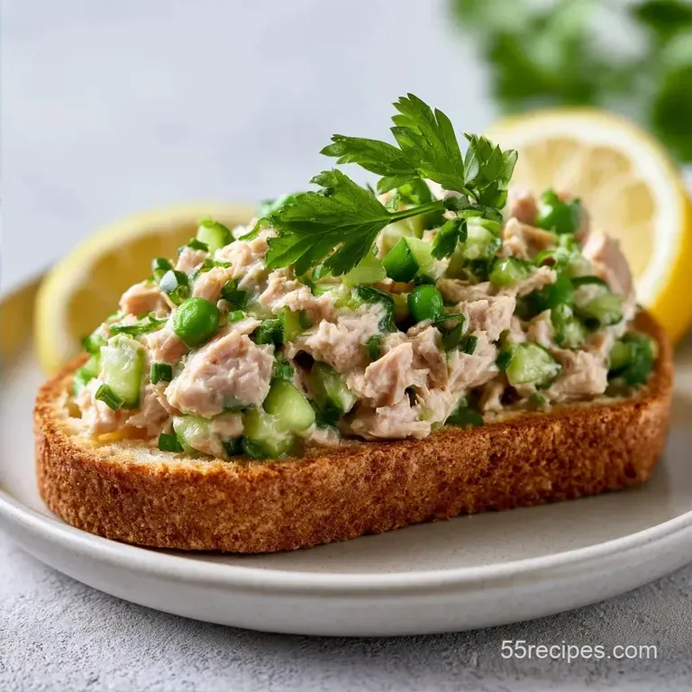 High Protein Low Carb Tuna Toast
