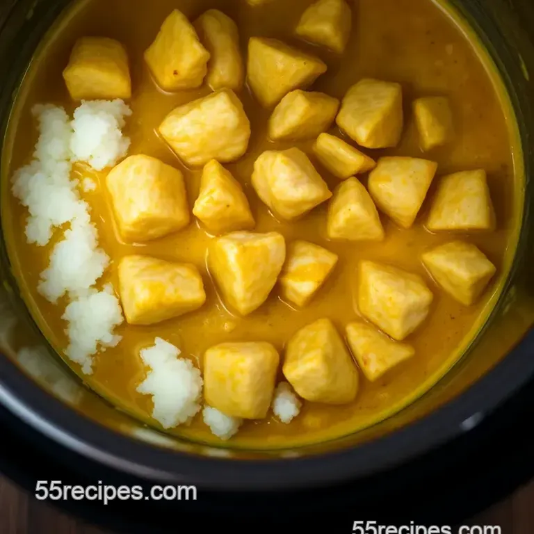 Low Fodmap Instant Pot Chicken Curry presentation