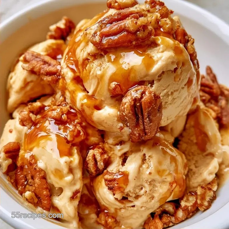 Guilt-Free Maple Pecan Ice Cream