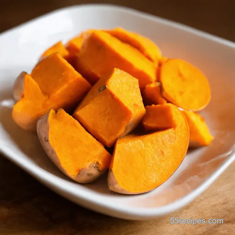 Microwave Sweet Potato Speedy Spud Delight presentation