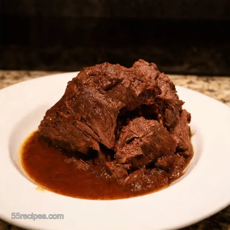 Mississippi Mud Roast Crockpot Style presentation