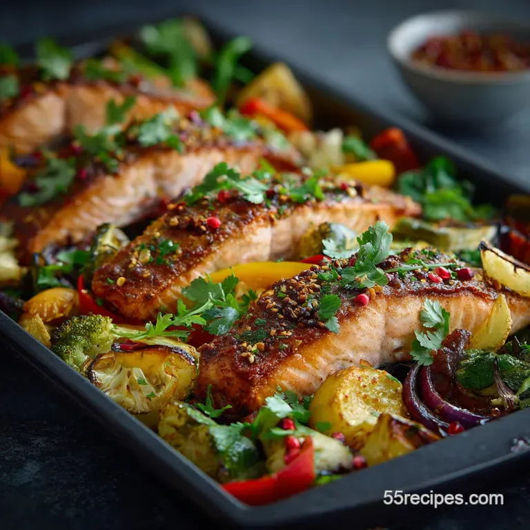 Spiced Salmon Perfection: The Ultimate Moroccan Sheet Pan Traybake