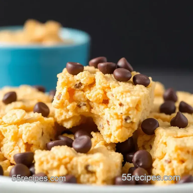 No-Bake Cornflake Candy Delight presentation