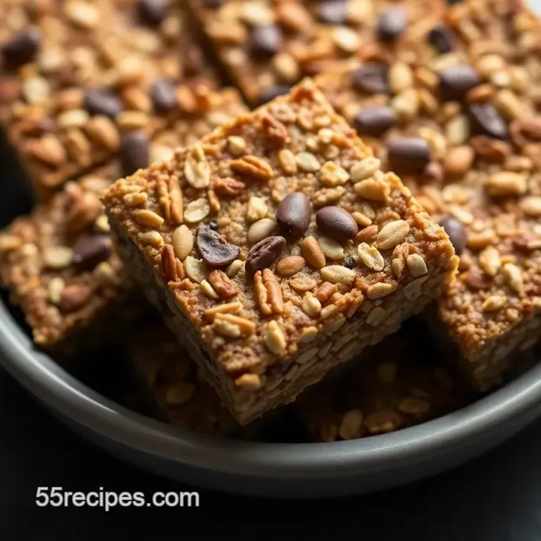 Nutty Energy Bars with Coconut Oil presentation