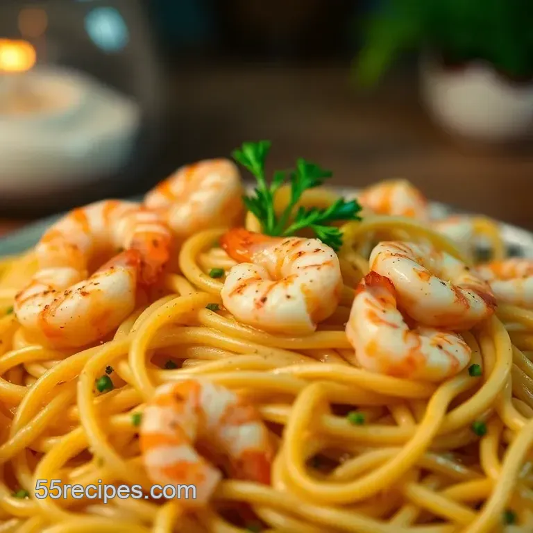 Old Bay Shrimp and Linguine