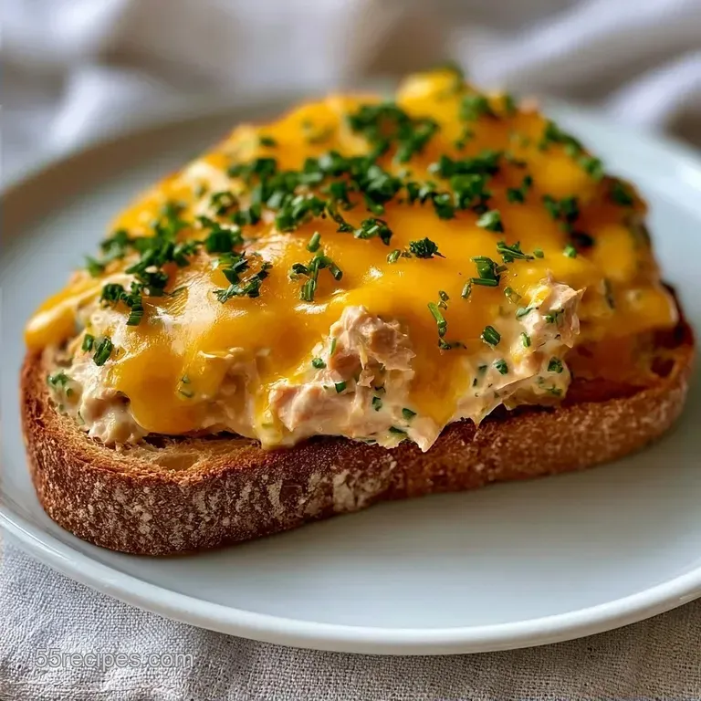 Healthy Open Faced Tuna Melt