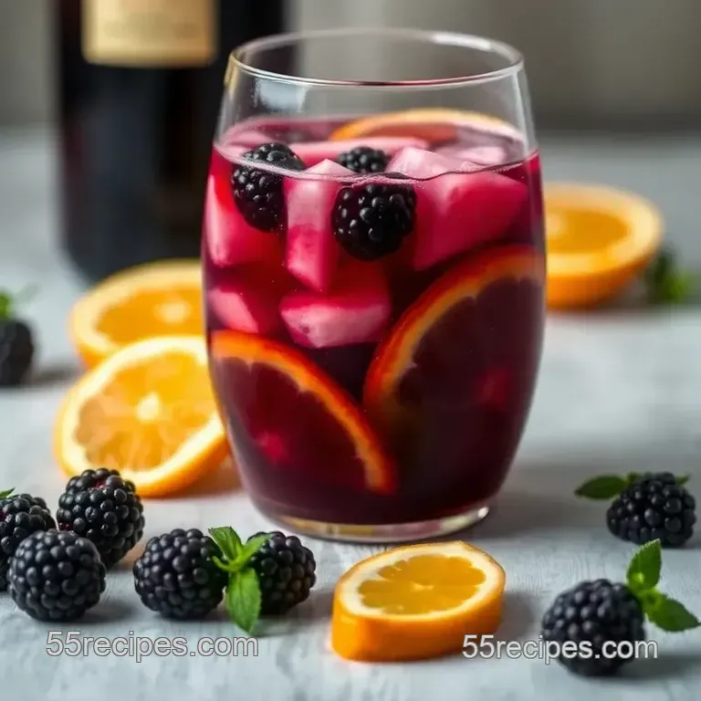 Outback-Style Blackberry Sangria: a Refreshing Twist on a Classic presentation
