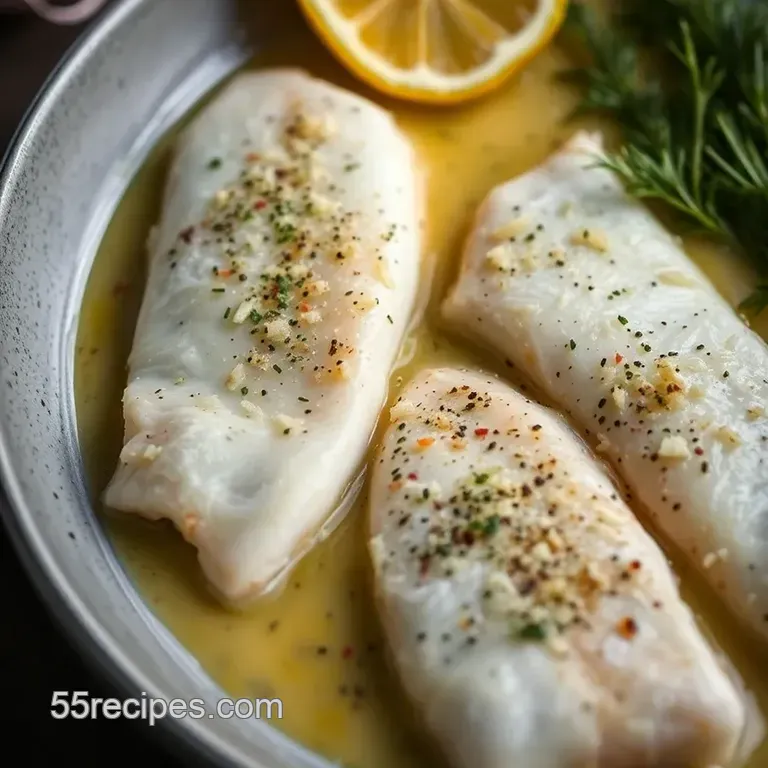 Pan-Seared Dover Sole with Lemon Butter Sauce presentation