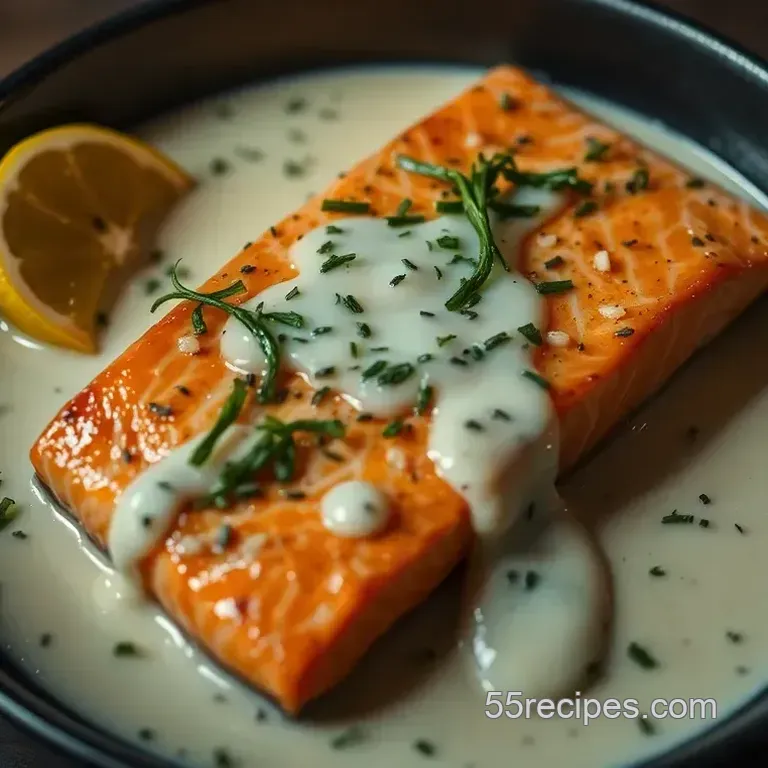 Pan-Seared Kokanee Salmon with Lemon-Dill Cream Sauce